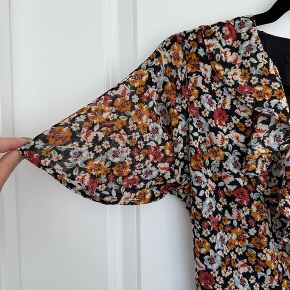 DYNAMITE | Mini Wrap Dress with Frills - Picture 6 of 16